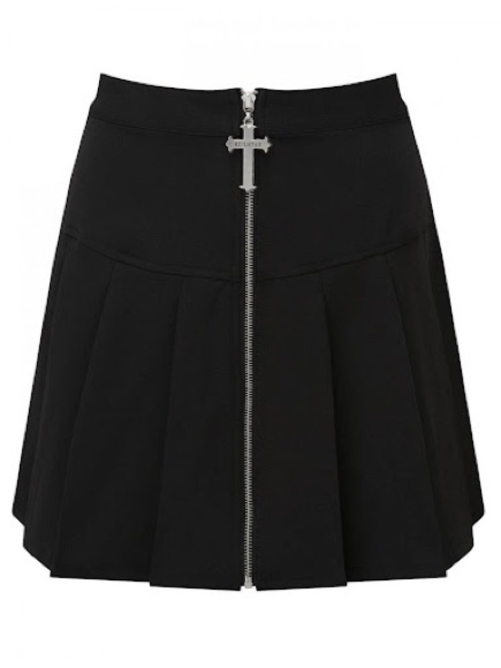 KILLSTAR Don’t Cross Me Pleated Zip Cross Mini Skirt, size XL (BNWT)